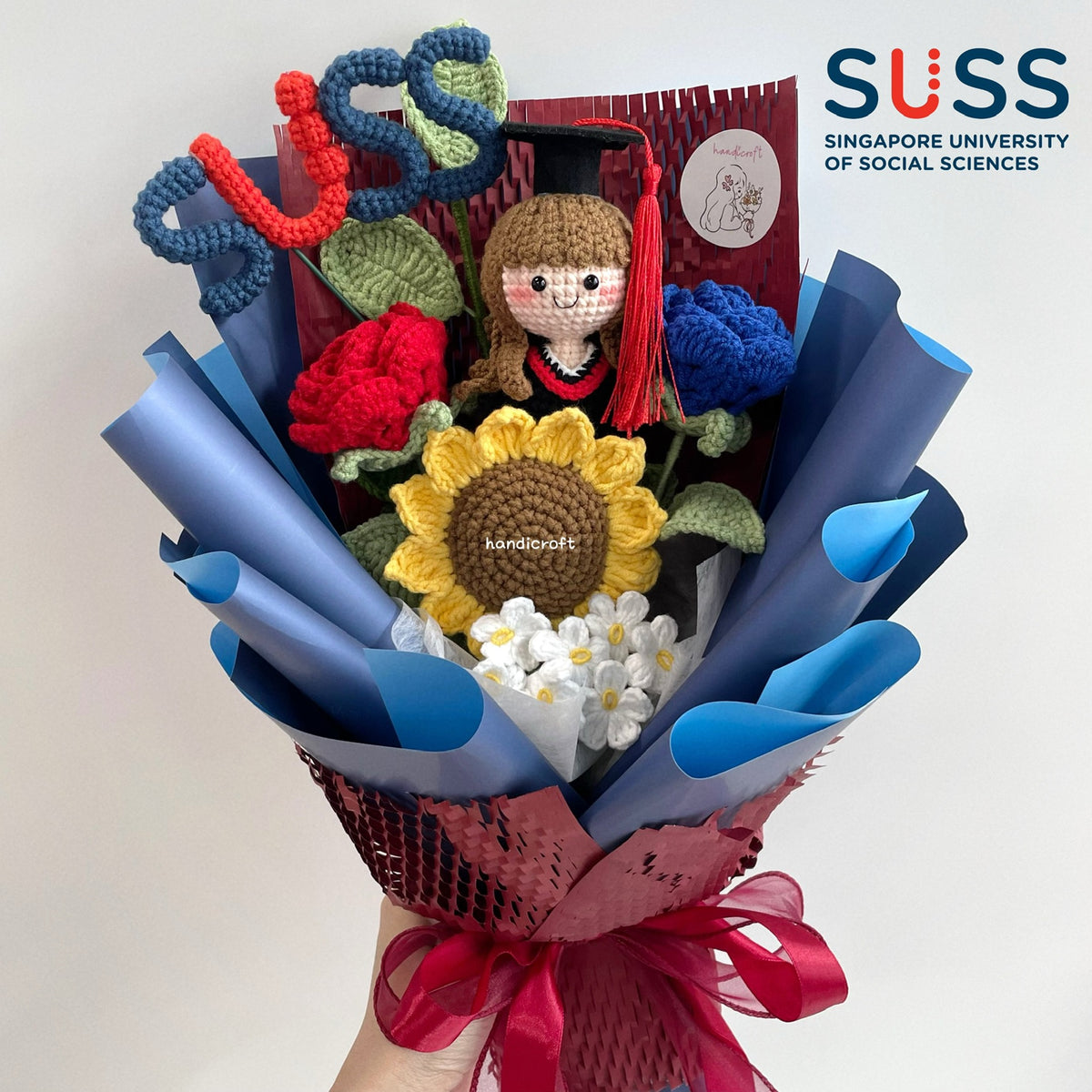 handicroft handmade crochet graduation special flower bouquet SUSS special blooms 2026