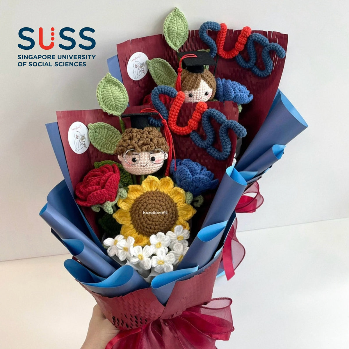 handicroft handmade crochet graduation special flower bouquet SUSS special blooms 2026