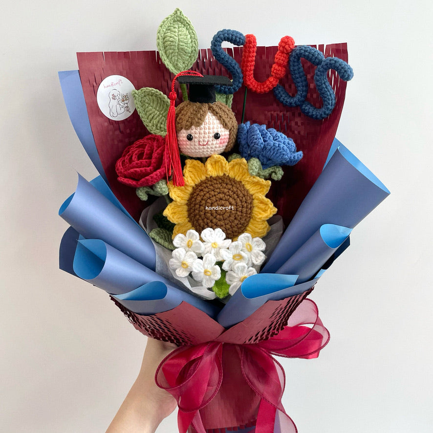 handicroft handmade crochet graduation special flower bouquet SUSS special blooms 2026