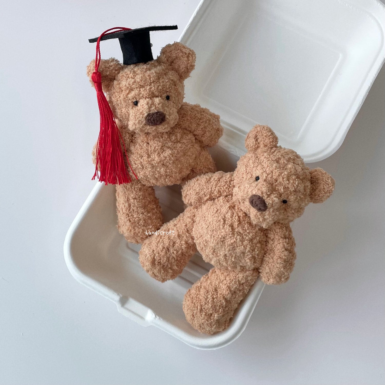 handicroft handmade crochet jellycat inspired bartholomew bear amigurumi