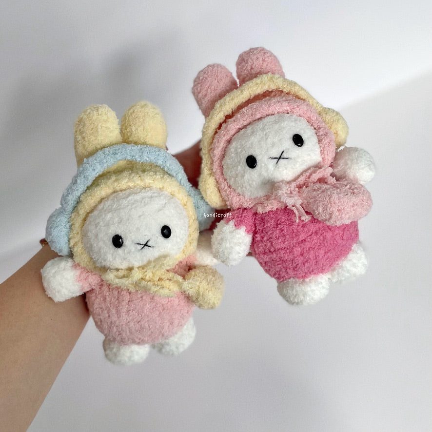 handicroft handmade crochet miffy headphone amigurumi