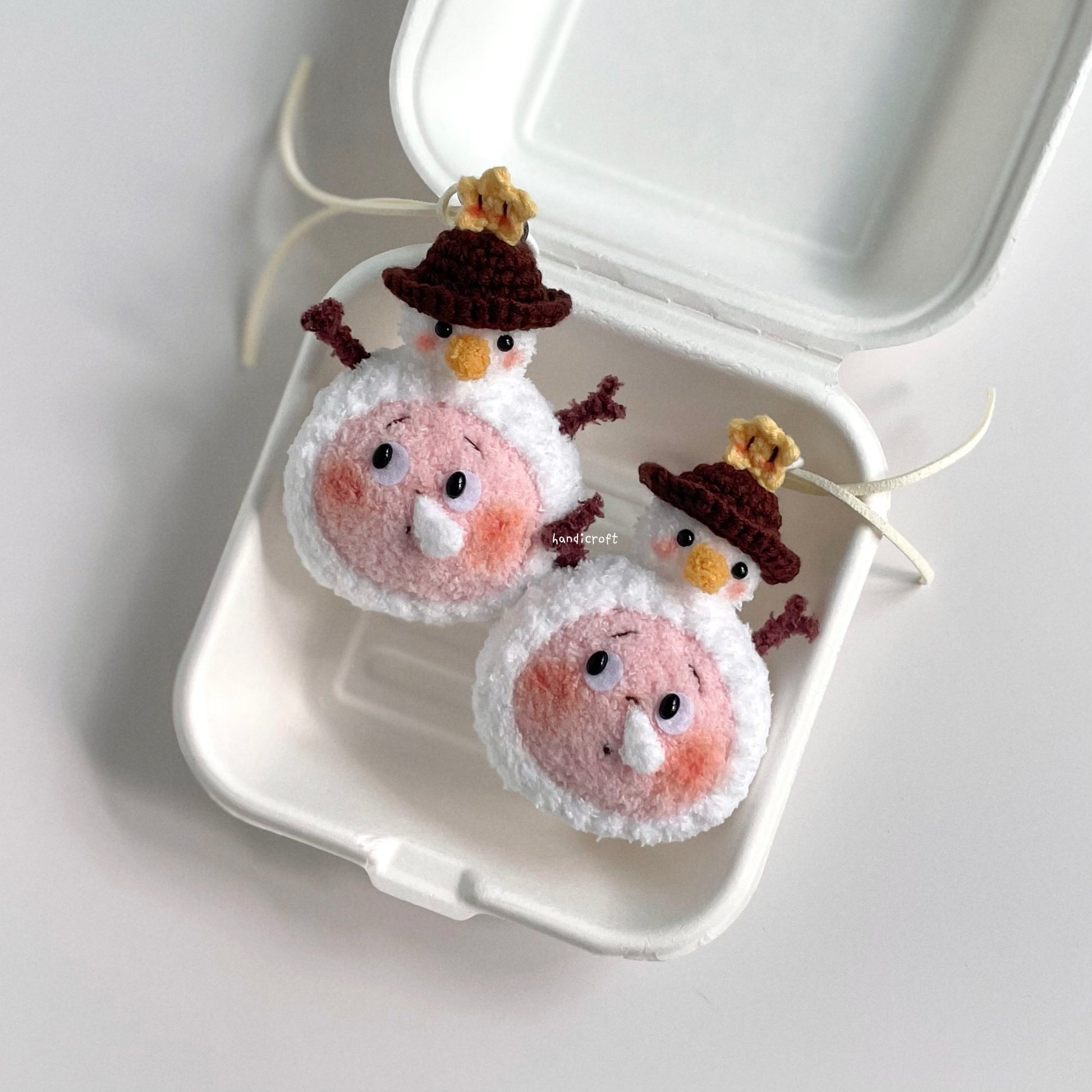 handicroft handmade crochet pop mart twinkle twinkle the gift from stars series figures plushies full collection Snowman Friend