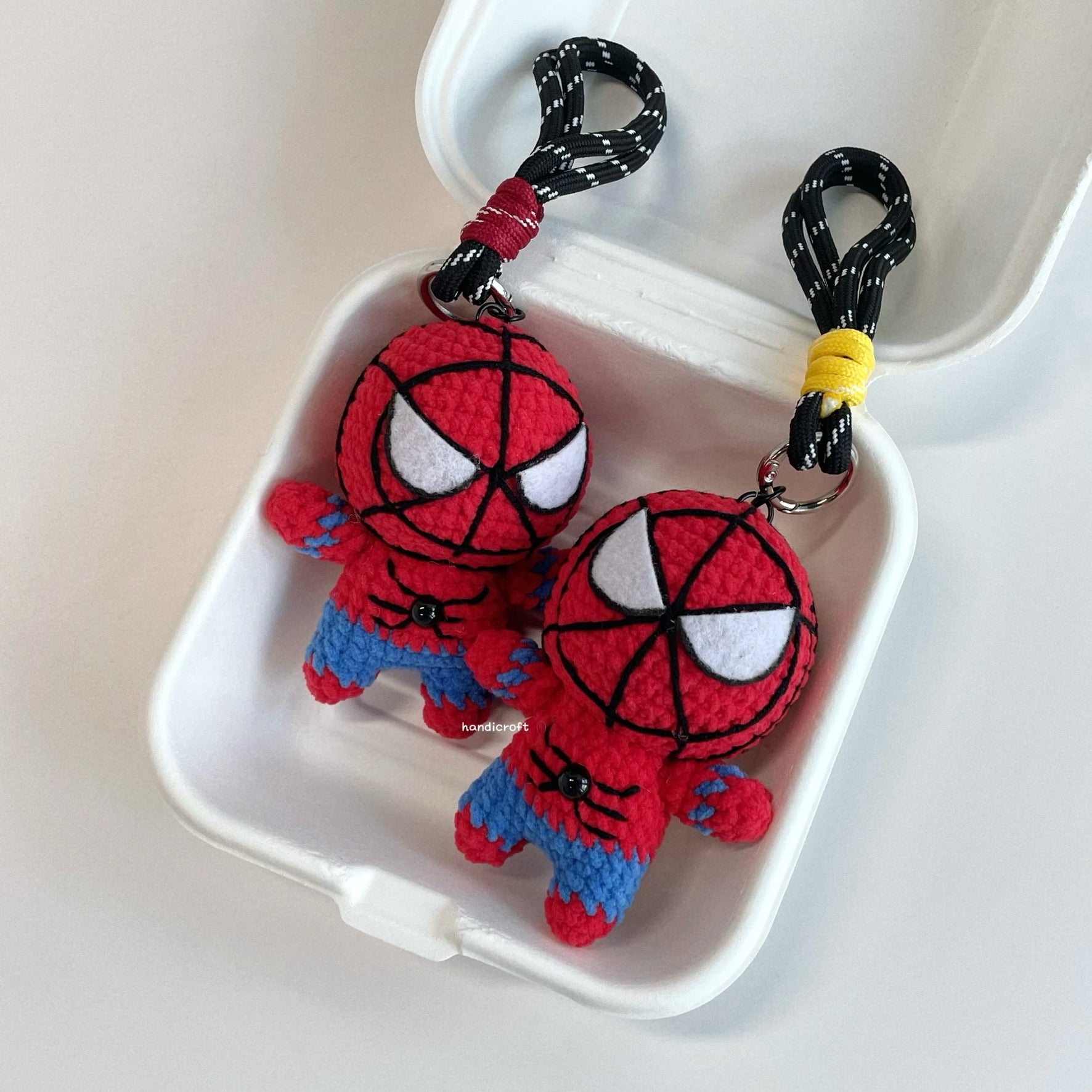 handicroft handmade crochet spider superhero character amigurumi friendly web hero