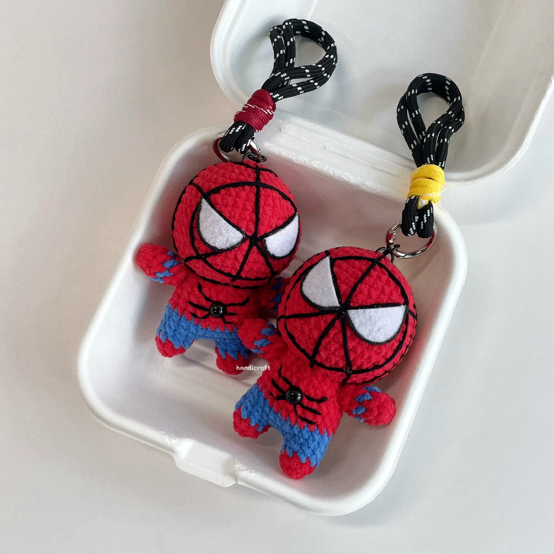 handicroft handmade crochet spider superhero character amigurumi friendly web hero