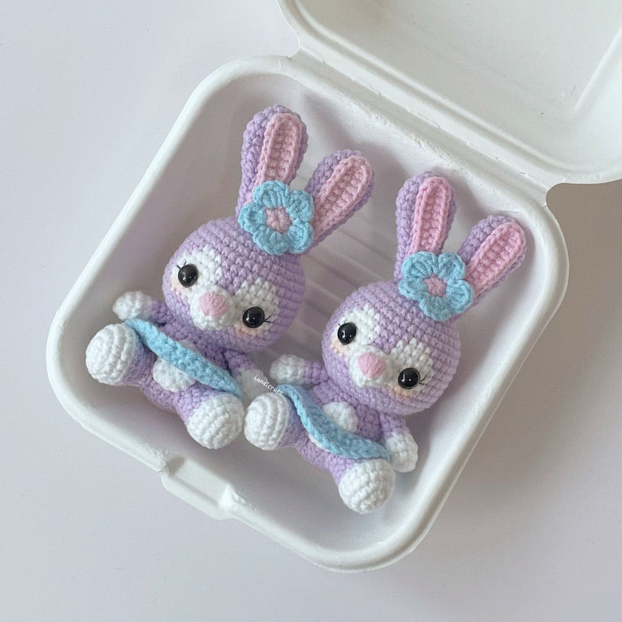 handicroft handmade crochet stellalou & linabell disney characters amigurumi keychain