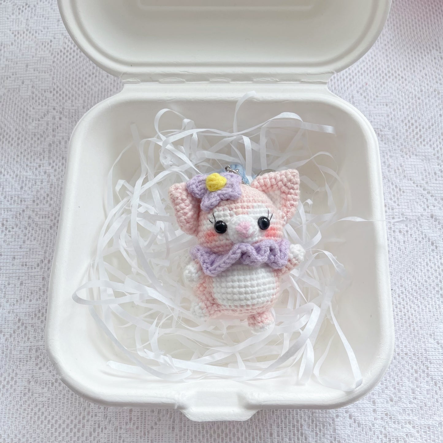 handicroft handmade crochet stellalou & linabell disney characters amigurumi keychain