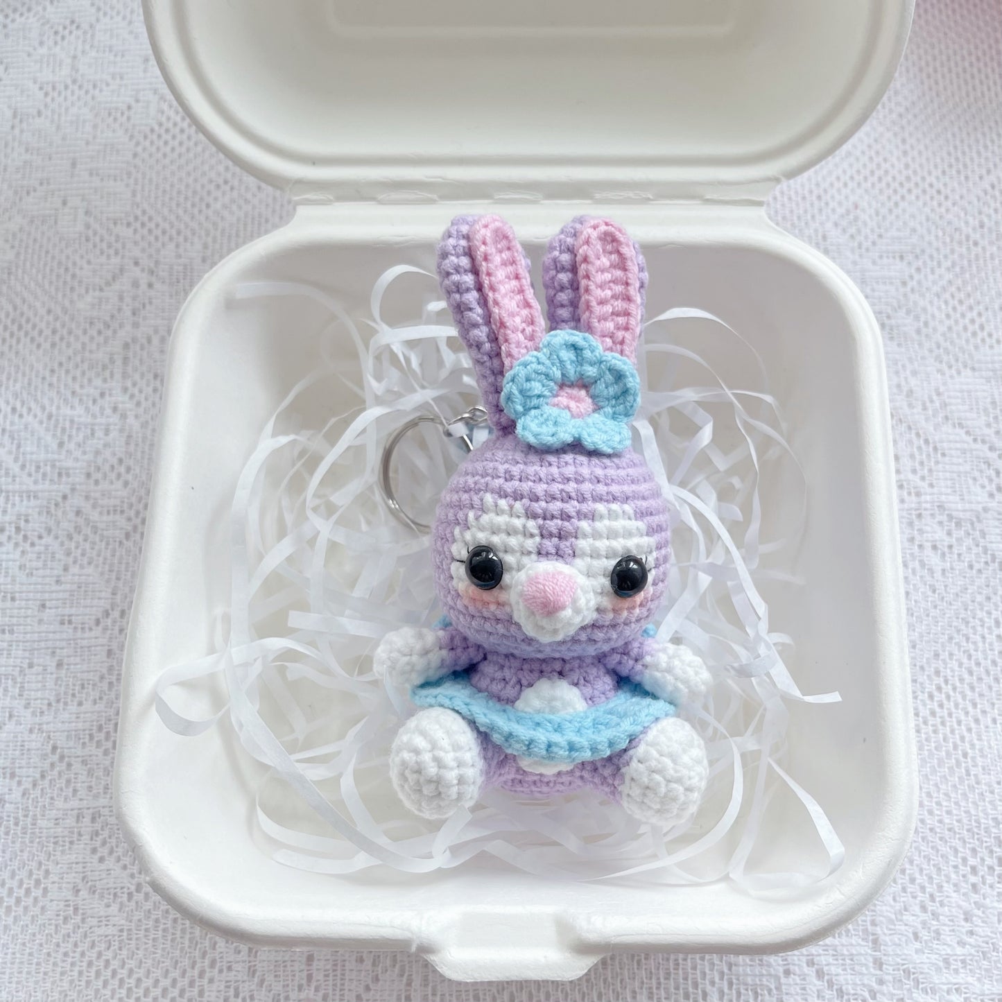 handicroft handmade crochet stellalou & linabell disney characters amigurumi keychain