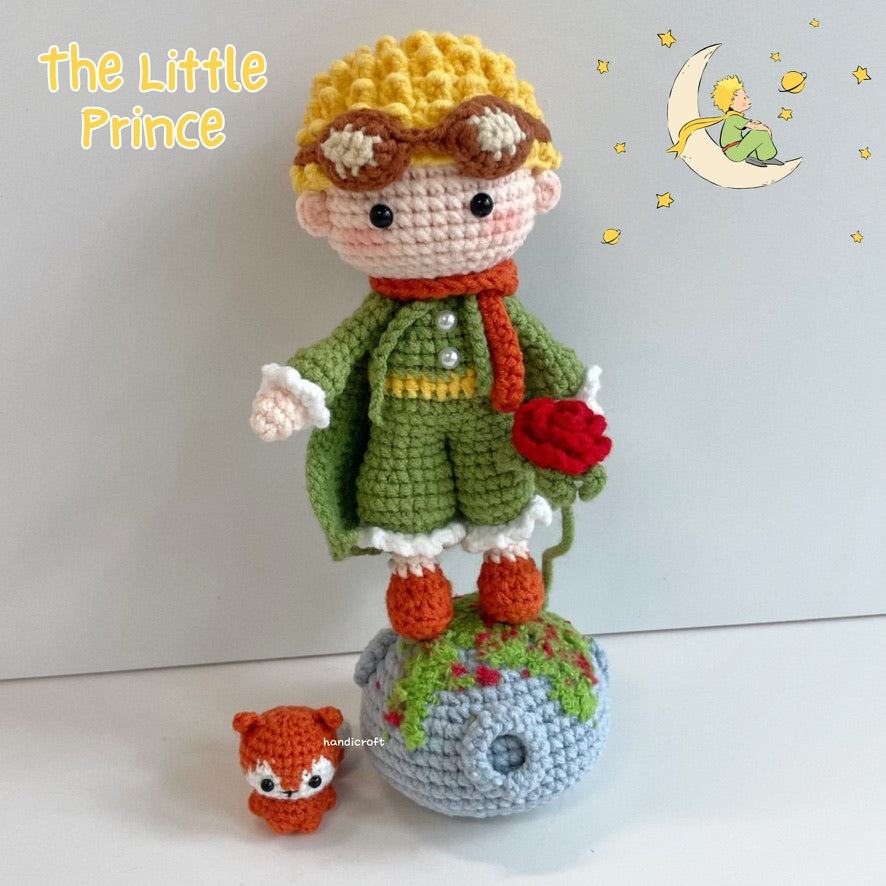 handicroft handmade crochet the little prince amigurumi figurine plush