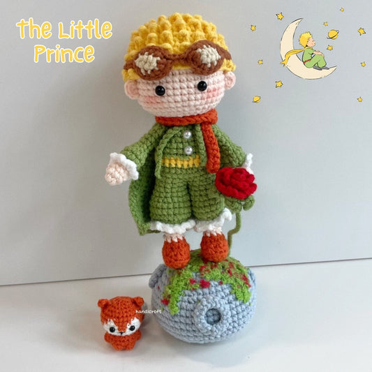 handicroft handmade crochet the little prince amigurumi figurine plush