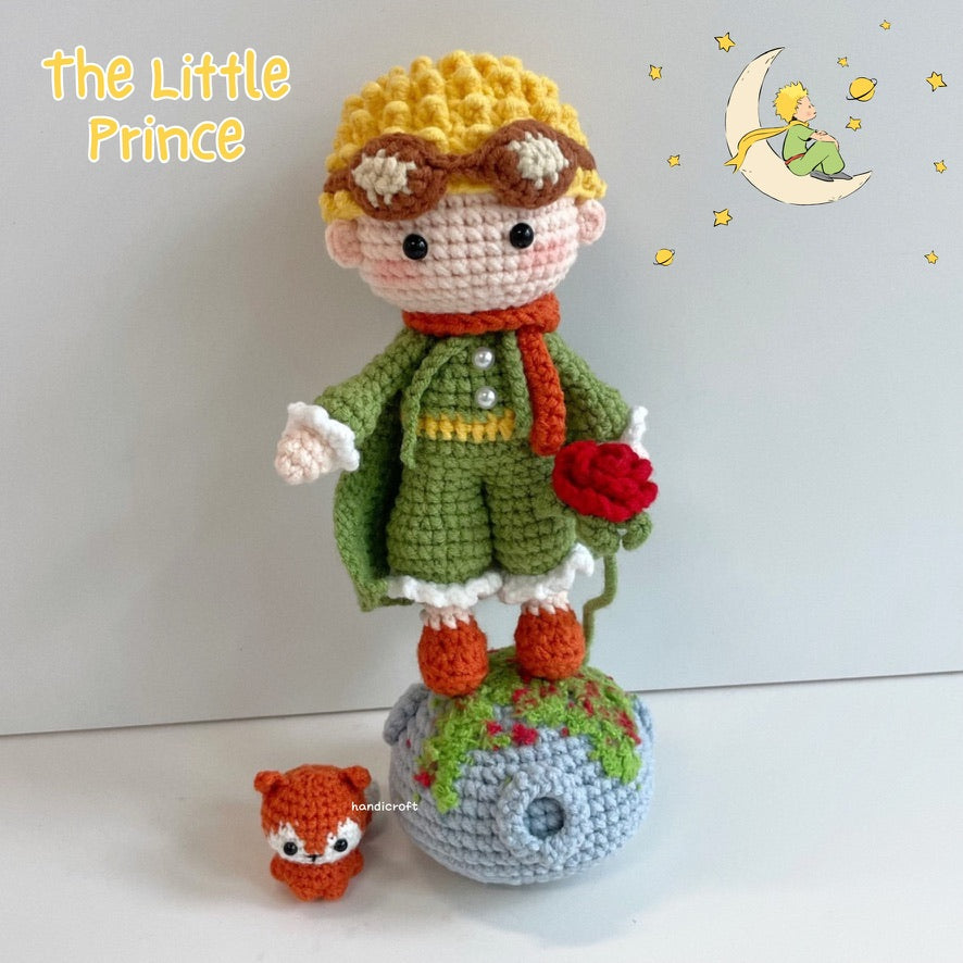 handicroft handmade crochet the little prince amigurumi figurine plush