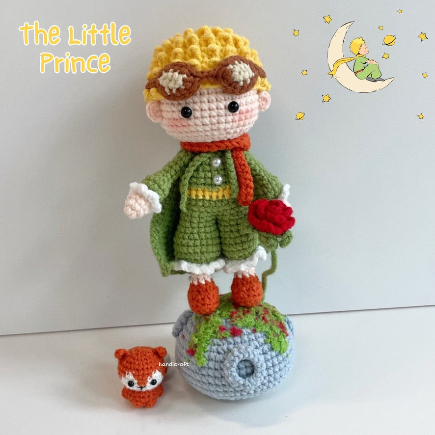handicroft handmade crochet the little prince amigurumi figurine plush