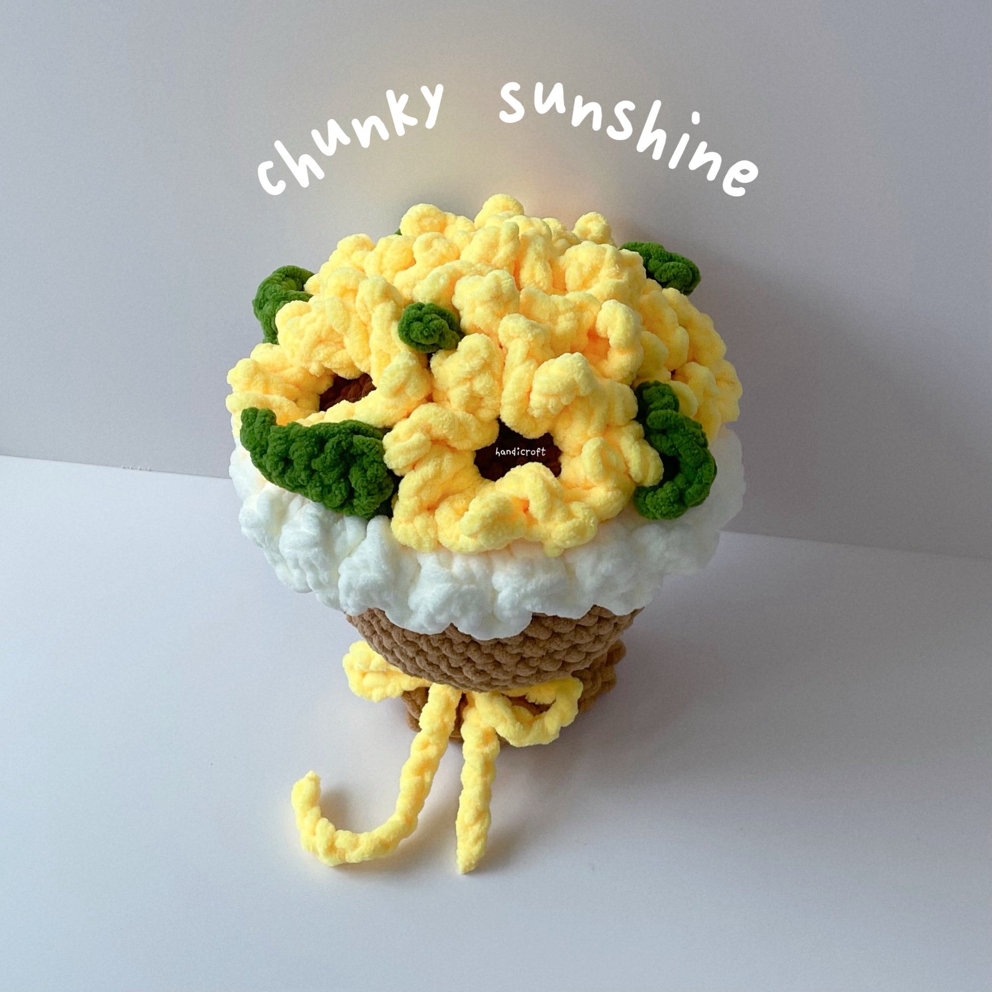 handicroft singapore handmade crochet chunky sunflower bouquet chunky sunshine