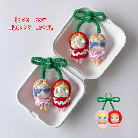 handicroft singapore handmade crochet crybaby cherry crying for love series