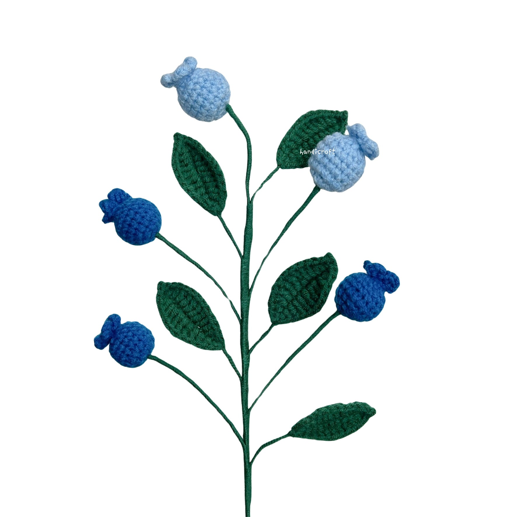 handicroft singapore handmade crochet fruit veggie single stalk diy garden blueberry