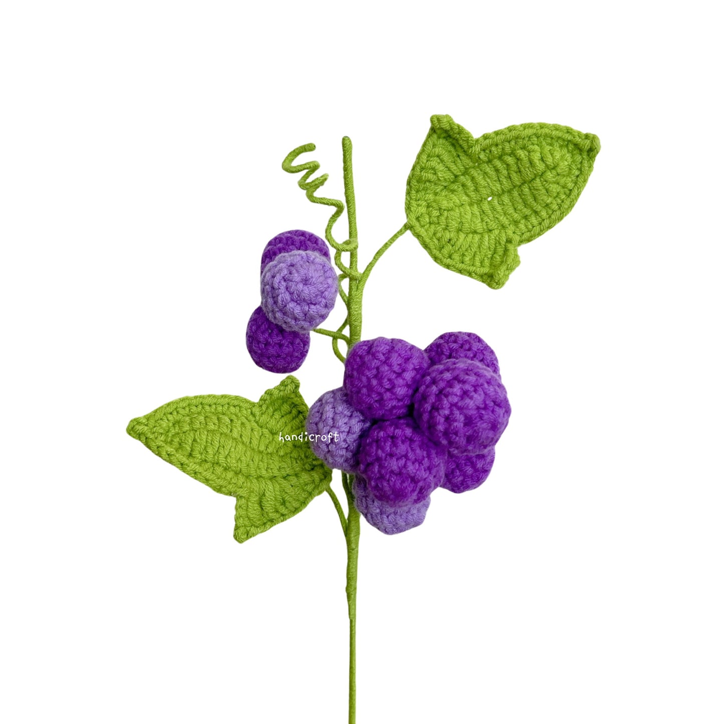 handicroft singapore handmade crochet fruit veggie single stalk diy garden grapes