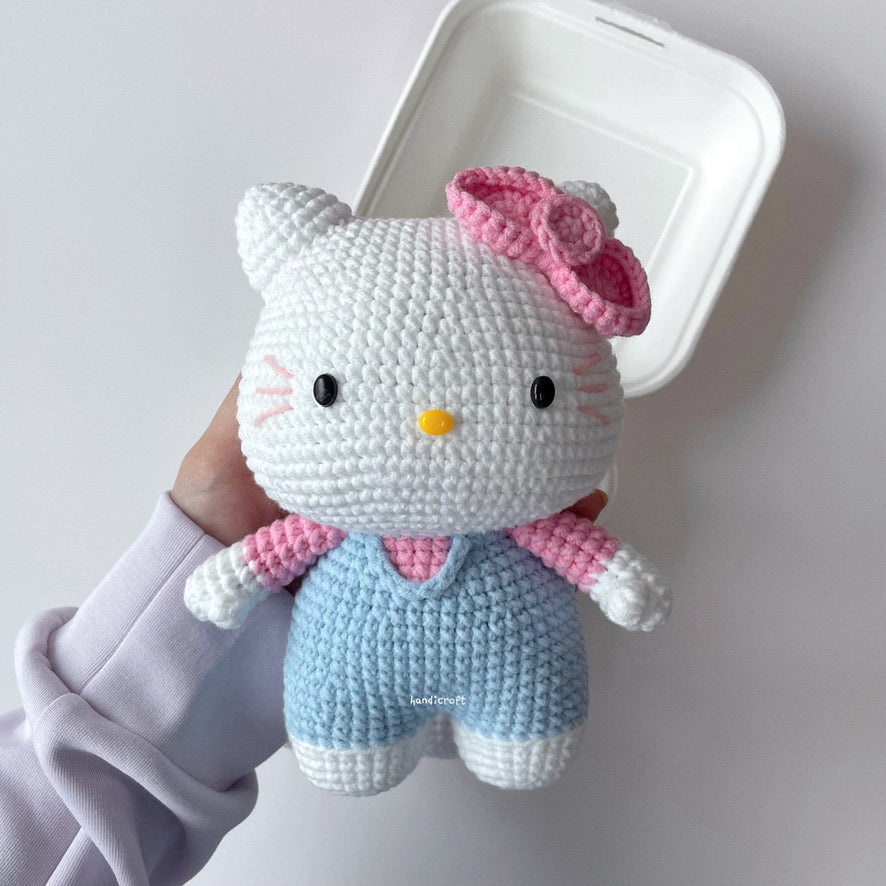 handicroft singapore handmade crochet sanrio hello kitty plush toy amigurumi