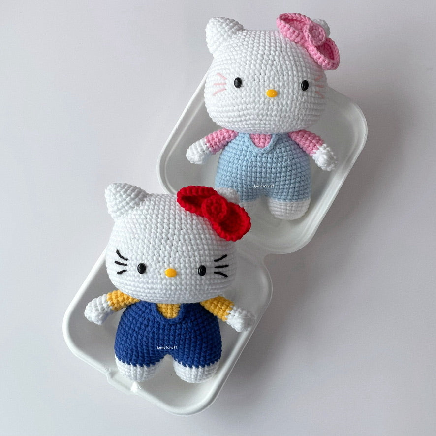 handicroft singapore handmade crochet sanrio hello kitty plush toy amigurumi