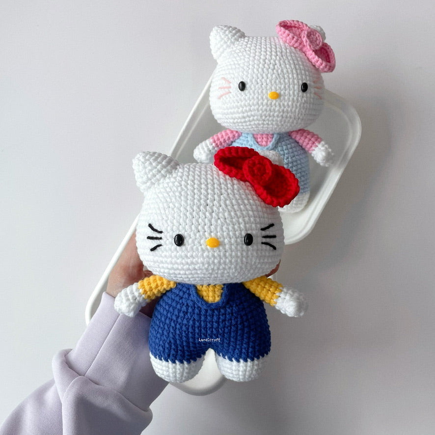 handicroft singapore handmade crochet sanrio hello kitty plush toy amigurumi