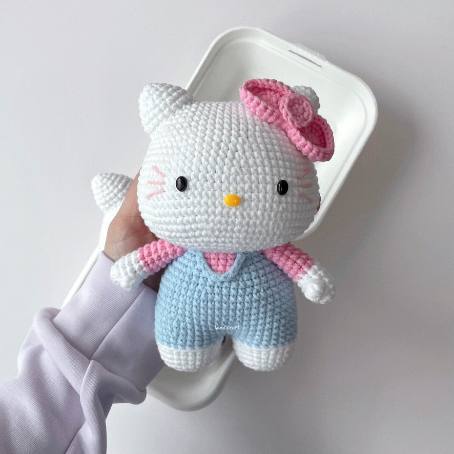 handicroft singapore handmade crochet sanrio hello kitty plush toy amigurumi