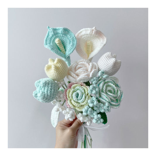 handicroft singapore handmade crochet special flower bouquet nature's charm
