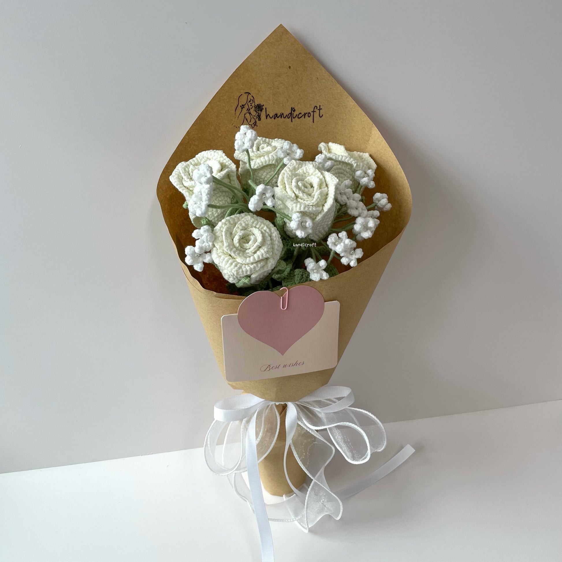 handicroft singapore handmade crochet wineglass roses flower bouquet cheers to forever 4 colours
