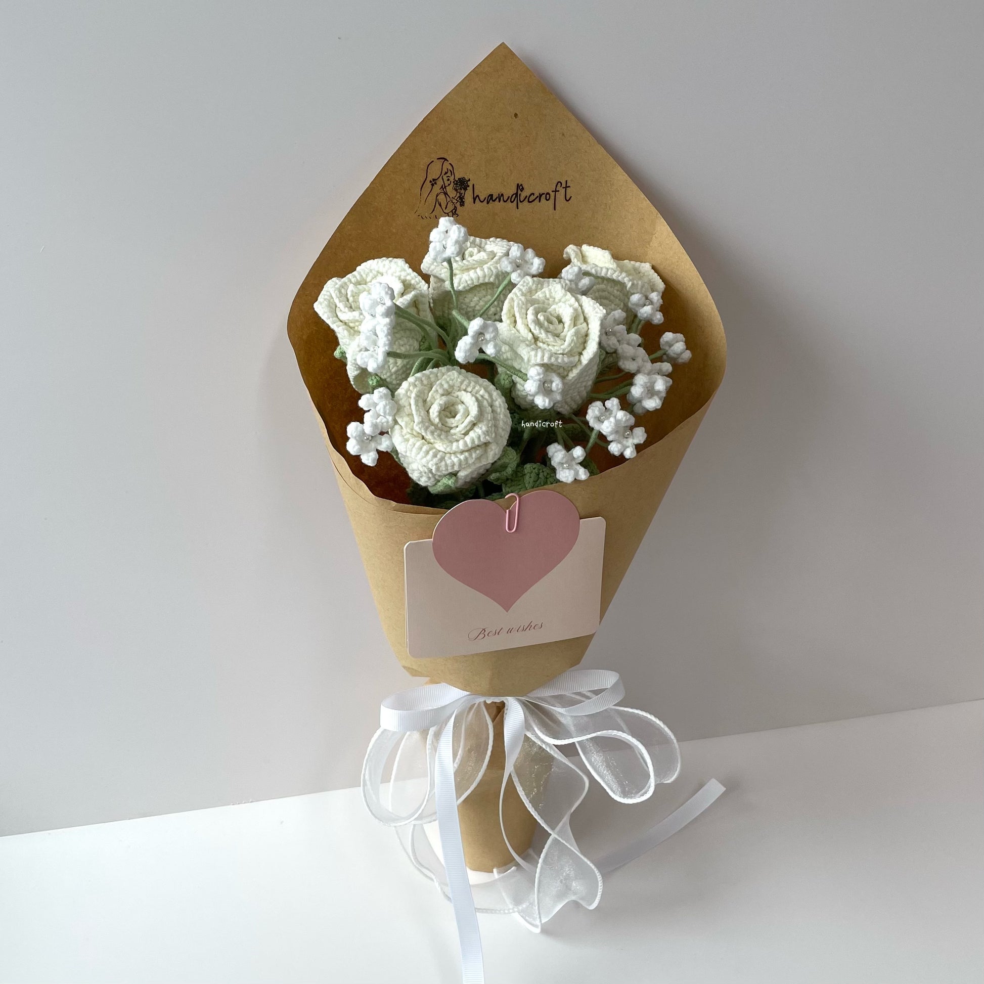 handicroft singapore handmade crochet wineglass roses flower bouquet cheers to forever 4 colours