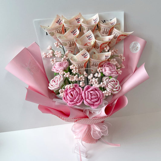 handicroft singapore money cash & crochet flower bouquet for every occasion