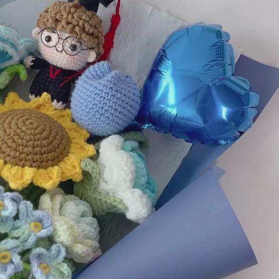 singapore graduation crochet flower bouquet waves of wisdom video