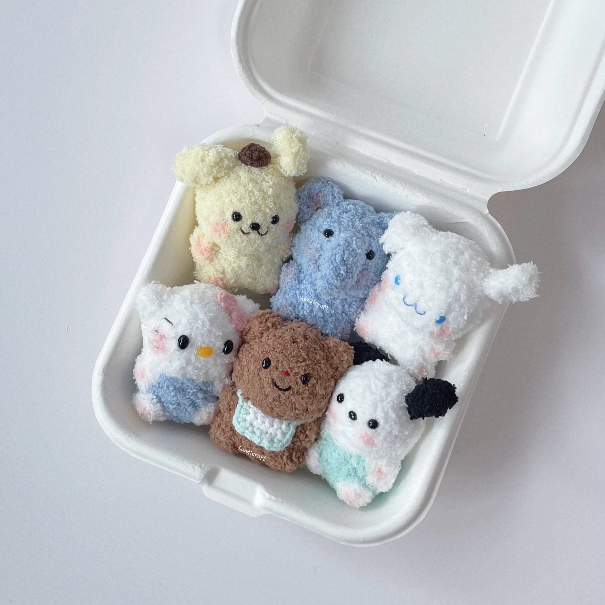 singapore handicroft handmade crochet mini amigurumi keychain blind box
