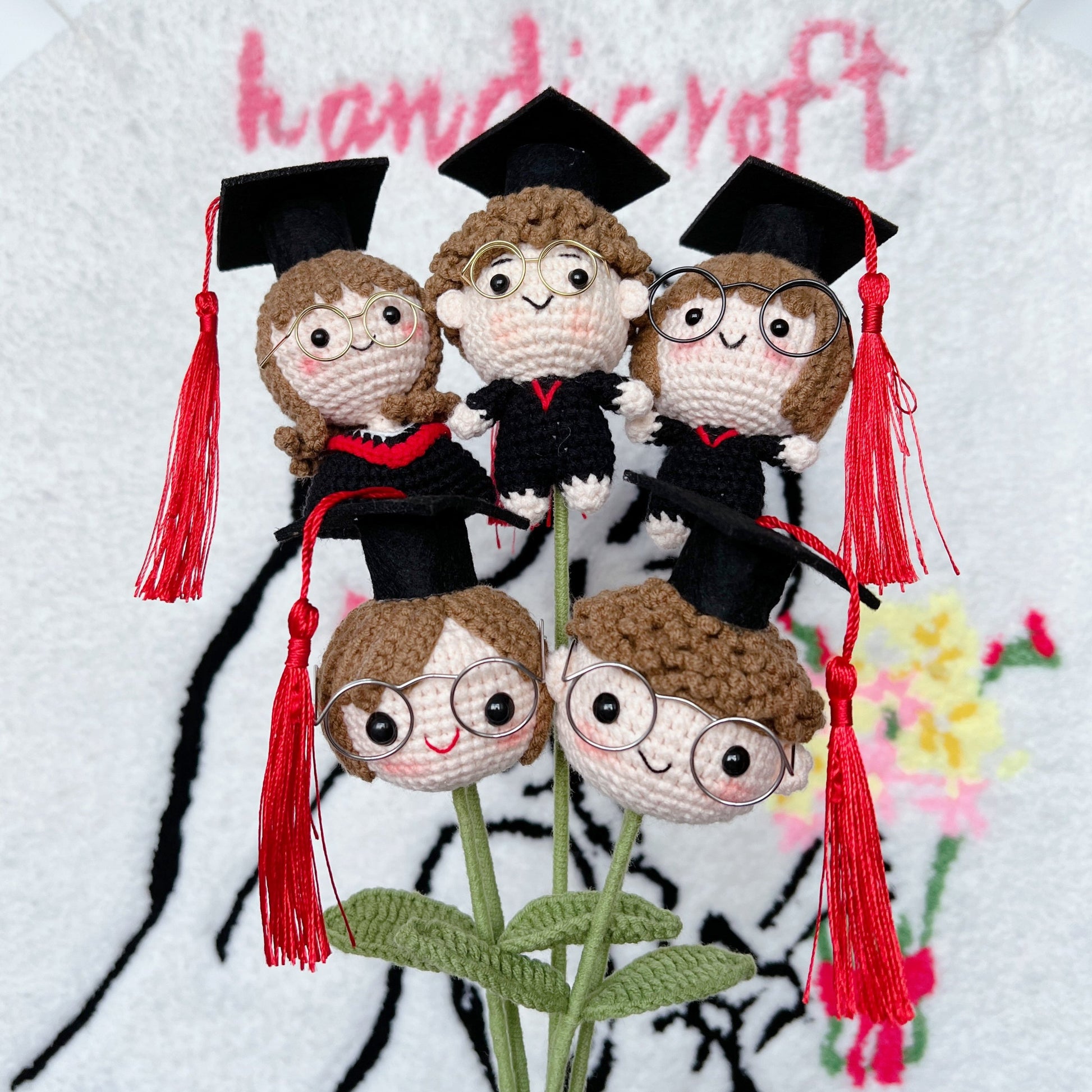 singapore handmade crochet graduate doll in 6 variations 3