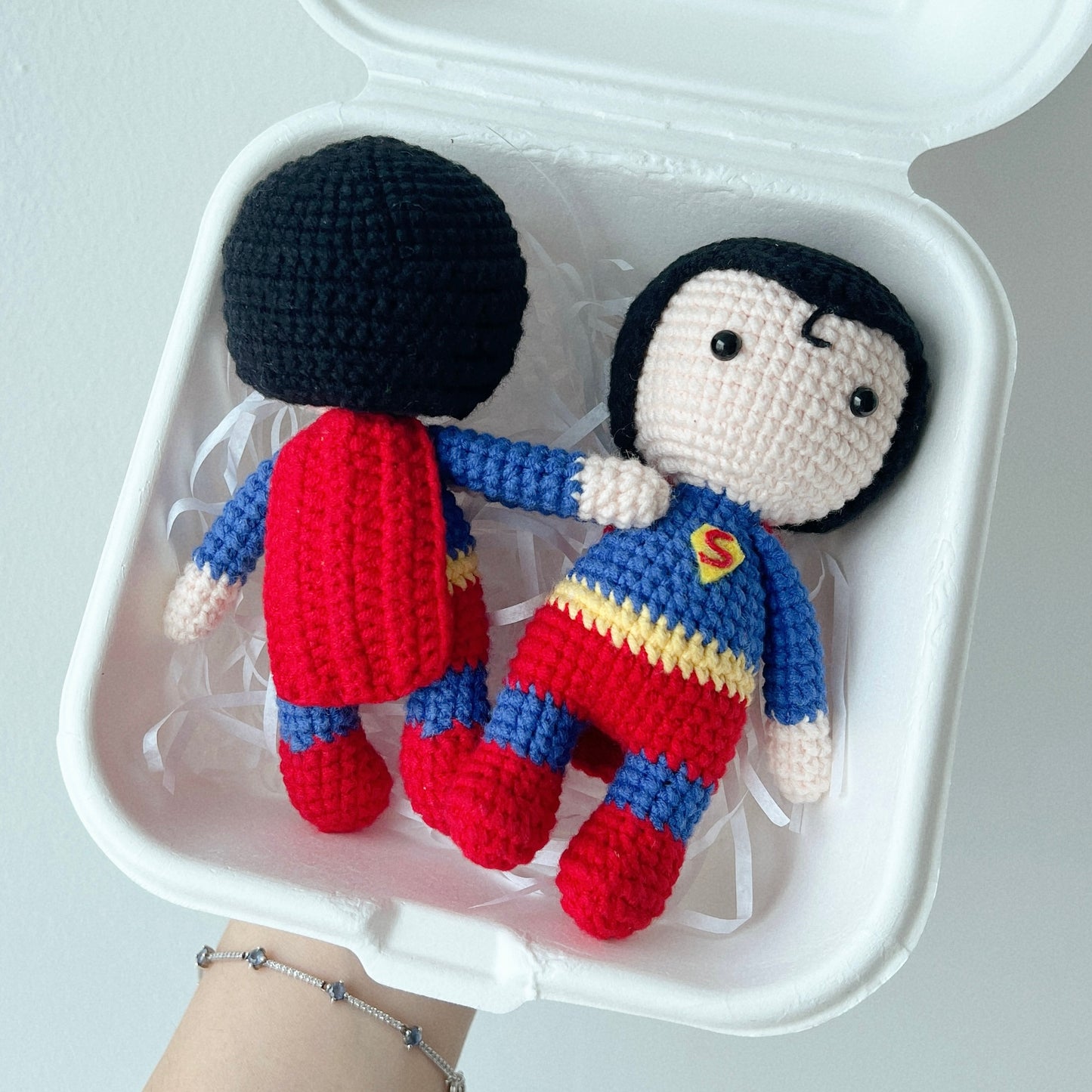singapore handmade crochet superman superhero character amigurumi