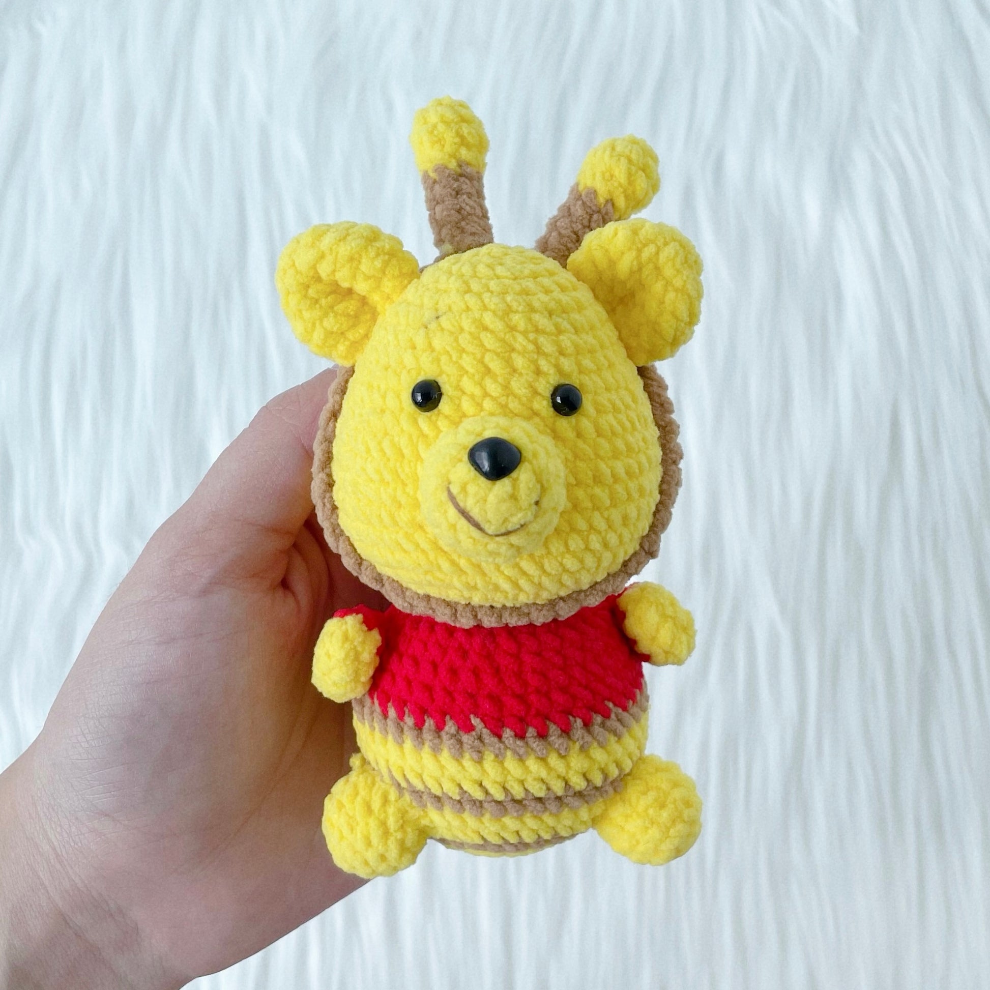 singapore handmade crochet winnie the pooh family cartoon character amigurumi pooh