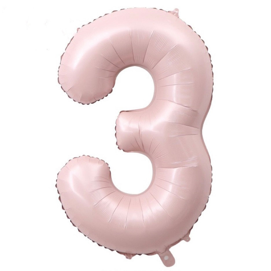 40inch number foil balloons - baby pink [HELIUM] 🌸🌷🎀