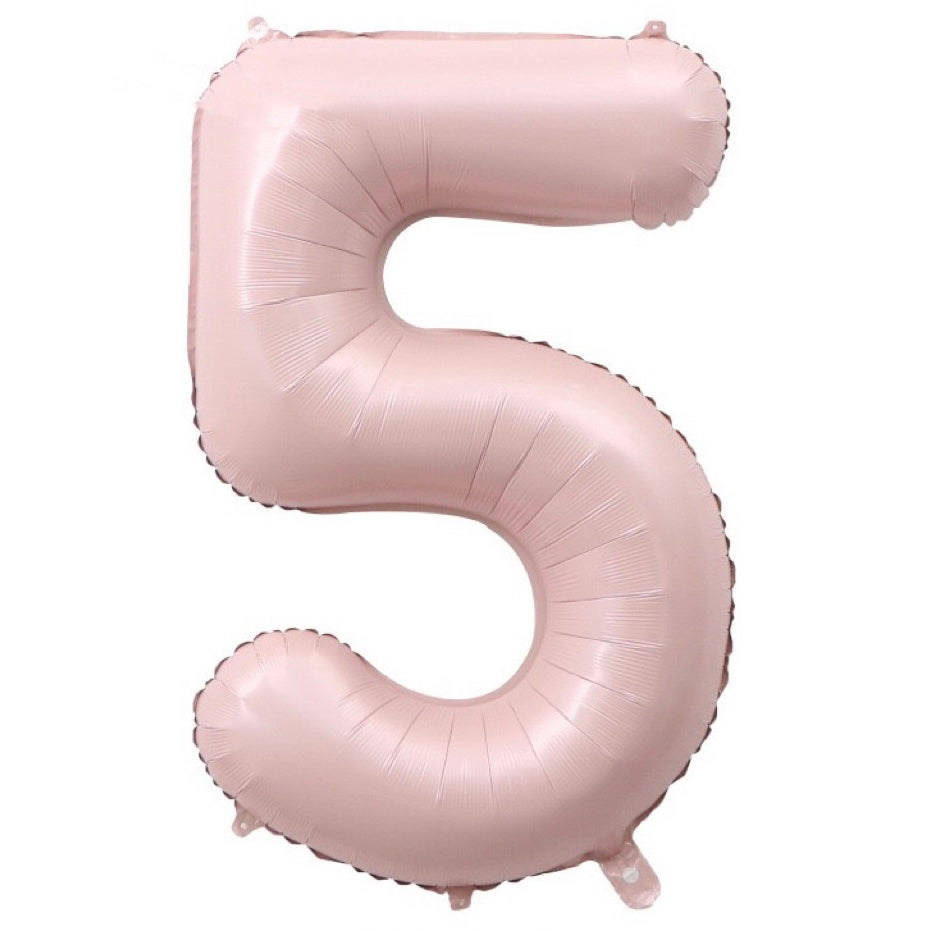 40inch number foil balloons - baby pink [HELIUM] 🌸🌷🎀